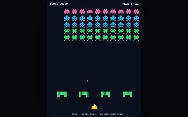 Preview of the Invaders demo