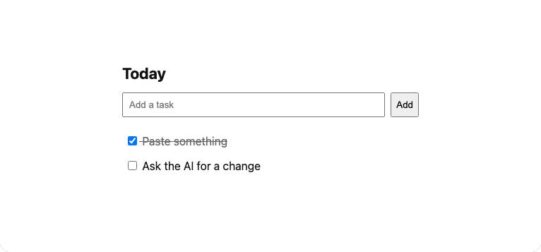 Preview of the Todo list template